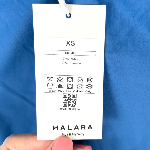 Halara Everyday Cloudful Backless Workout Dress Wannabe Gloomy Blue XS New - Picture 8 of 9